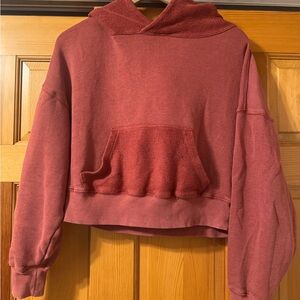 Free People Cropped Hoodie